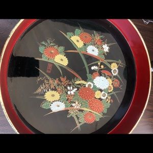 Ornate Floral Tray